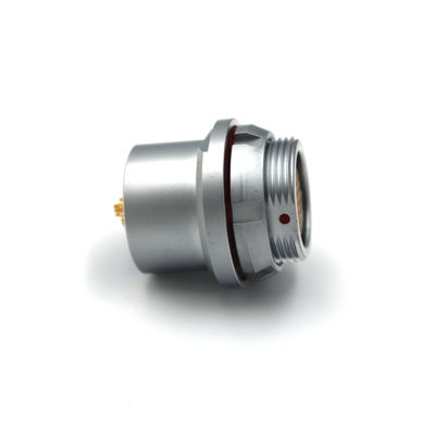 F Series Circular 24 Pin Socket Connector Push Pull Self Locking IP68 PPS Insulator