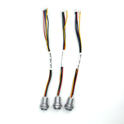 0K Series Push Pull 5 Pin Circular Connectors With Chrome Plated Brass Silver Shell